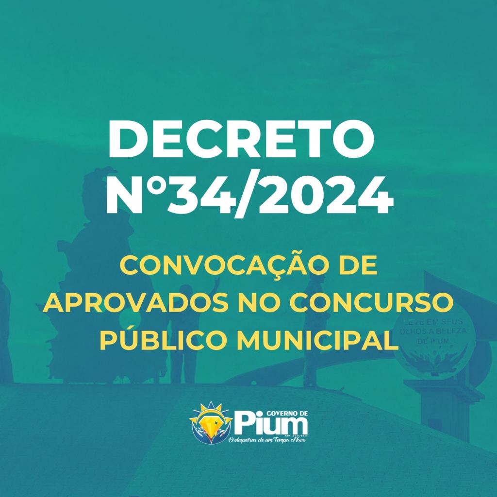 Prefeitura decreta mais uma convocação de aprovados no Concurso Público Municipal